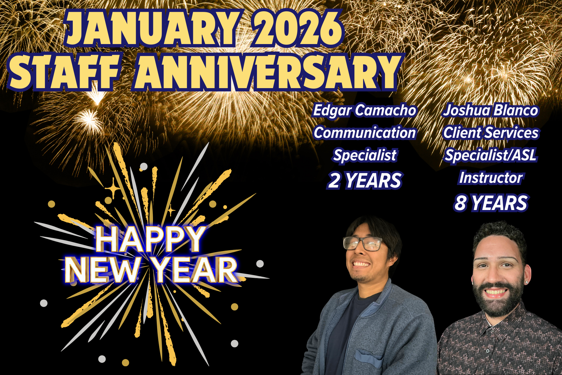 Staff Anniversary Janaury 2026