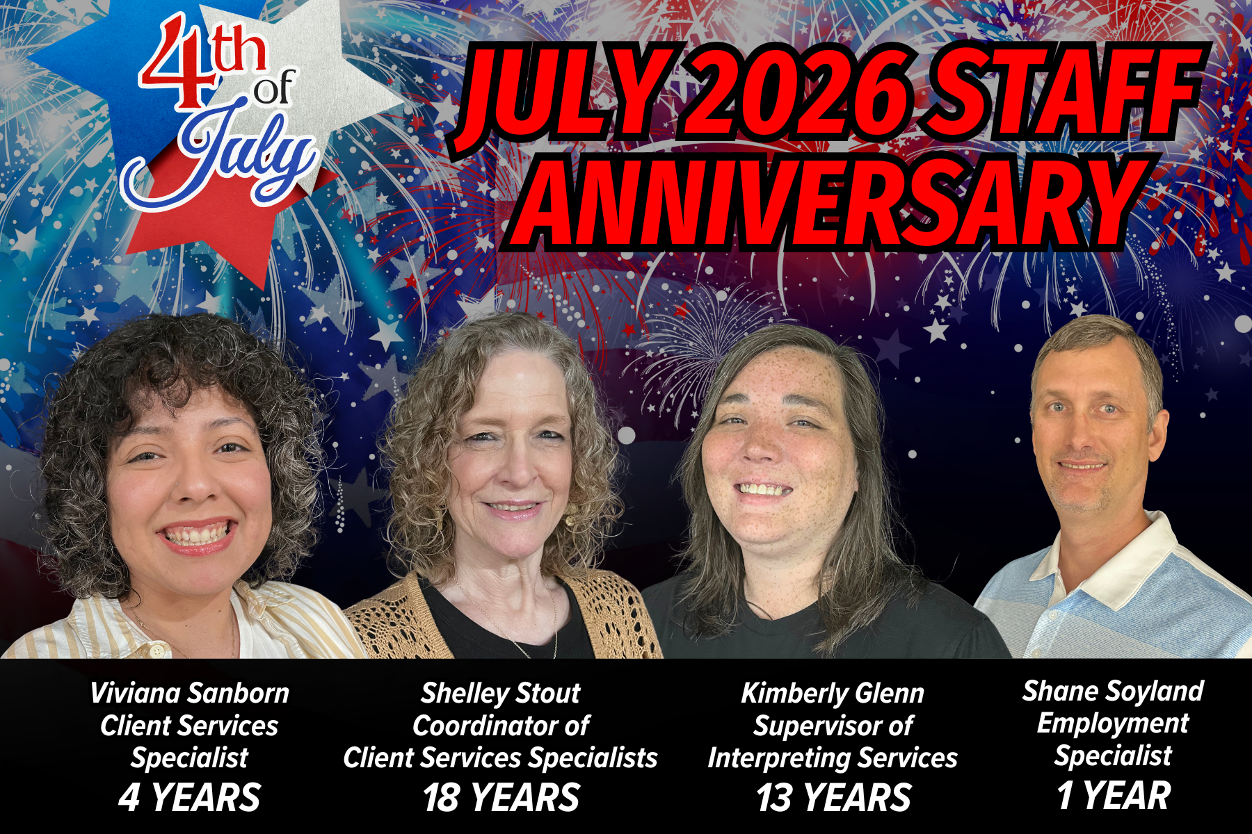 July 2026 Staff Anniversary